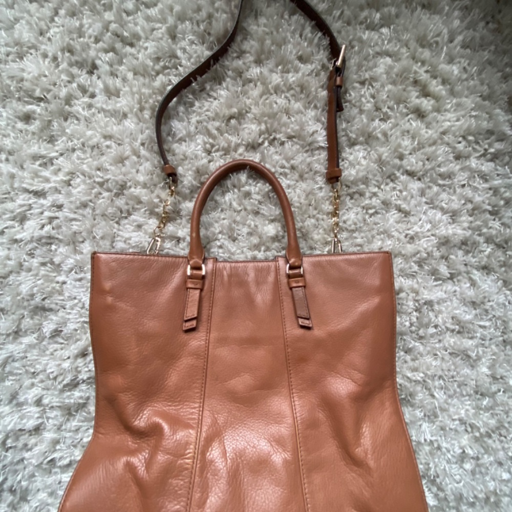 Tory Burch Brown Leather Tote - Picture 2 of 8